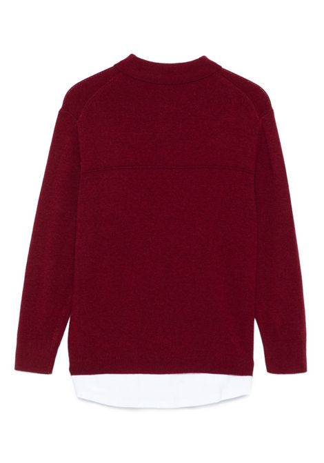 Pull con colletto polo PAOLO PECORA KIDS | PP4086MOSTO